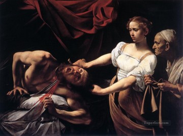 カラヴァッジョ Painting - ホロフェルネスの首を斬るジュディス カラヴァッジョ